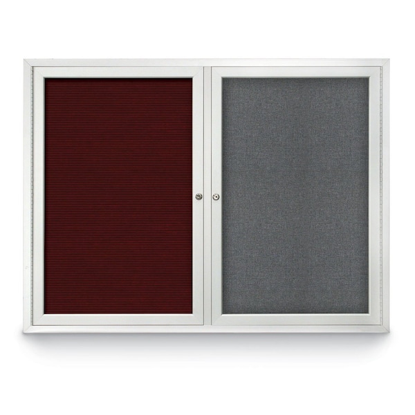 Corkboard, Med Grey/Black, 36" x 36"